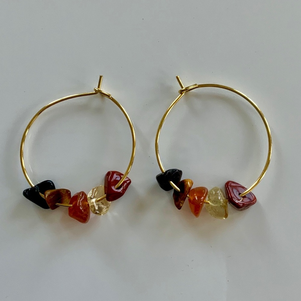 Aries Crystal Boho Earrings
